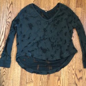 Free People Distressed Top